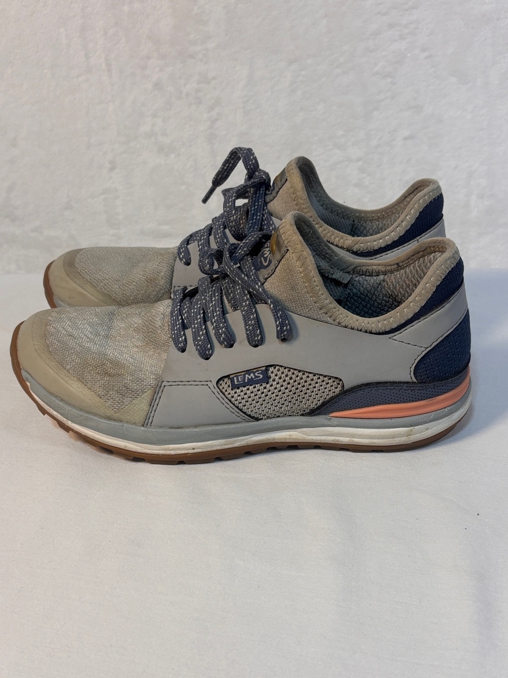 Lems Mesa Women's 7 Minimalist Trail Shoes Lunar Peach Gray